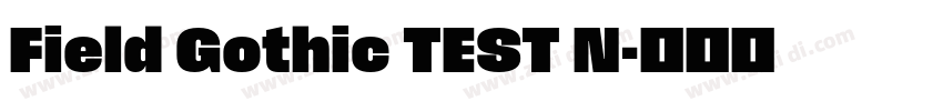 Field Gothic TEST N字体转换